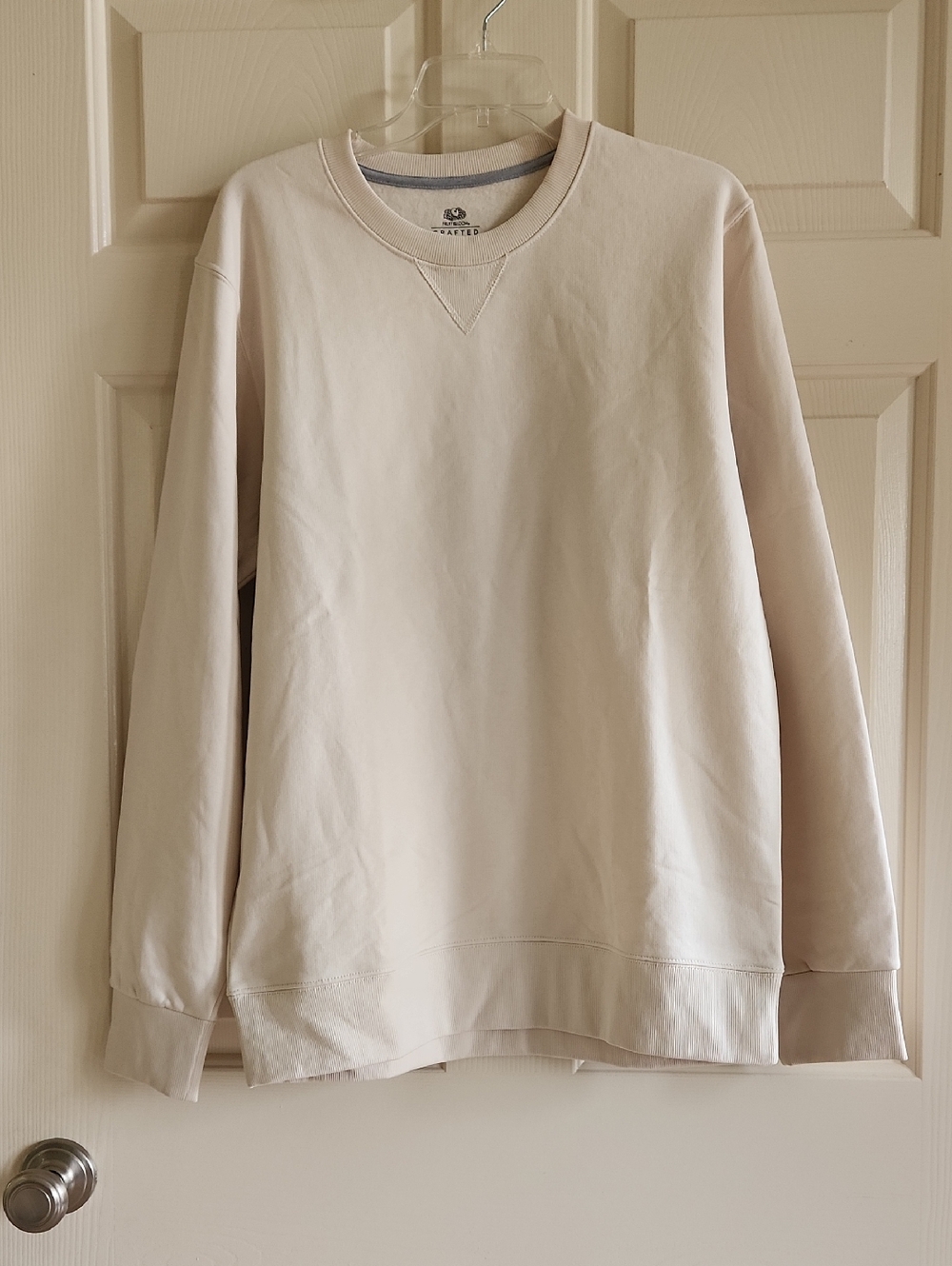 Fruit of the Loom Men's Crewneck Sweatshirt - Cream